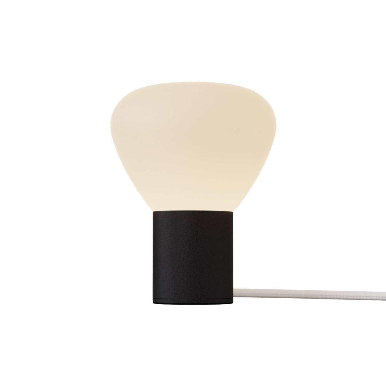 Parc 01 Table Lamp: Handswitch +  Black + White