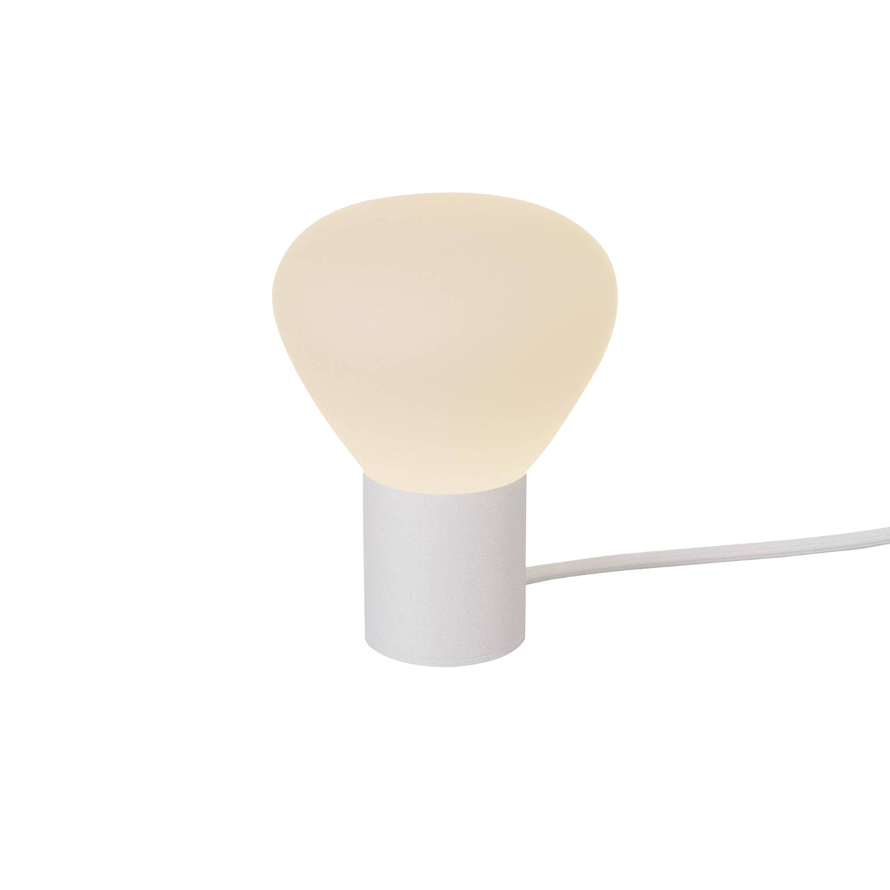 Parc 01 Table Lamp: Footswitch + White + White