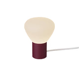 Parc 01 Table Lamp: Footswitch + Burgundy + White