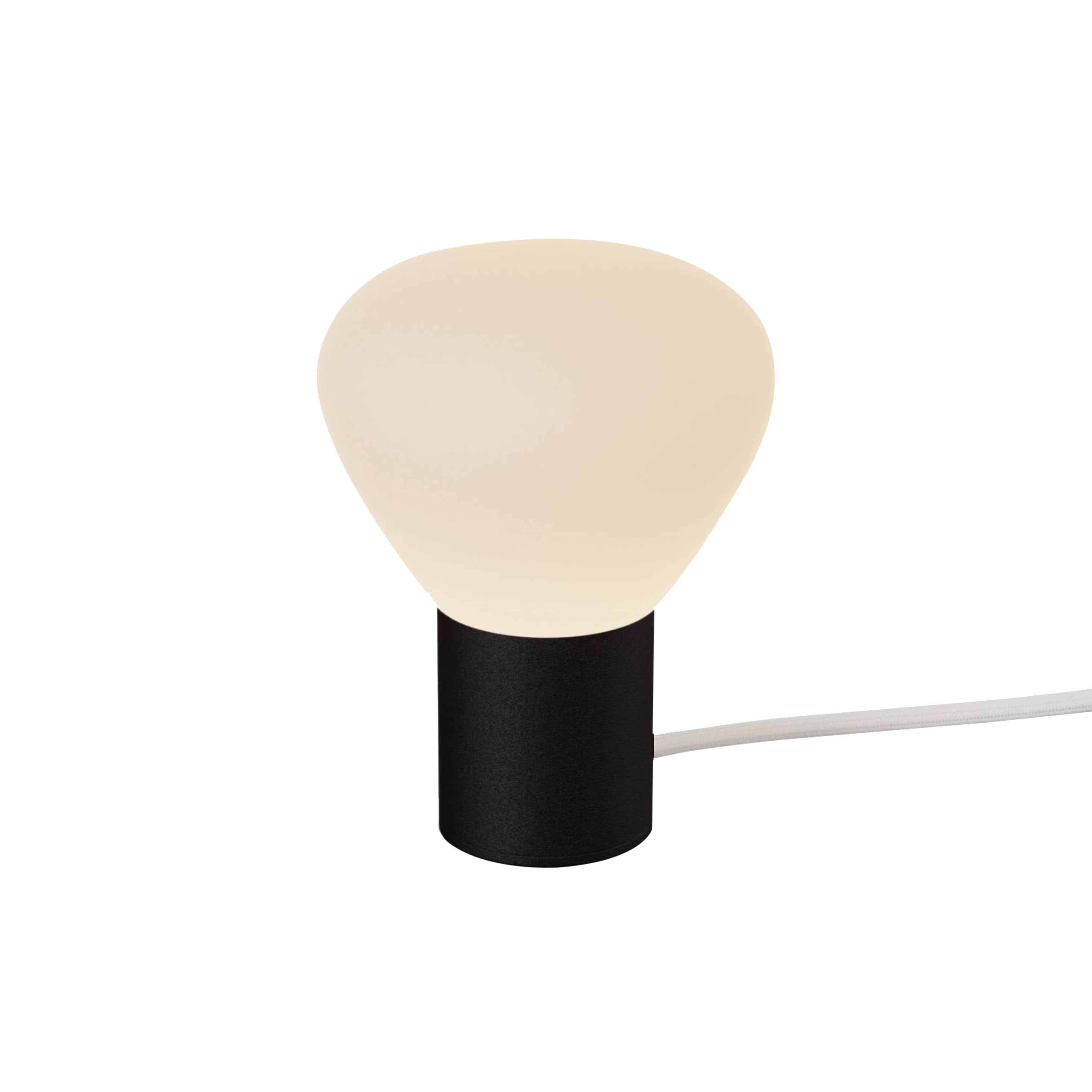 Parc 01 Table Lamp: Handswitch + Black + White