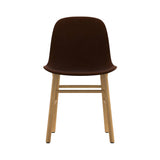 Form Chair: Wood Base + Upholstered + Oak