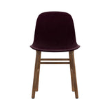 Form Chair: Wood Base + Upholstered + Walnut