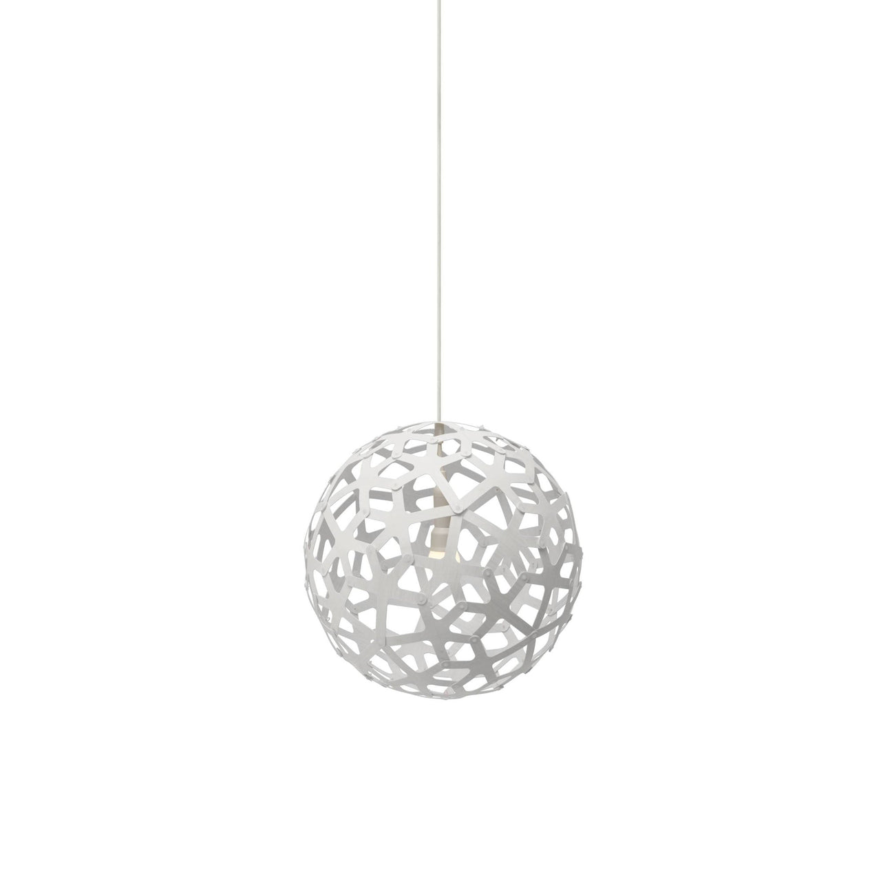 Coral Pendant Light: Extra Small + White  + White