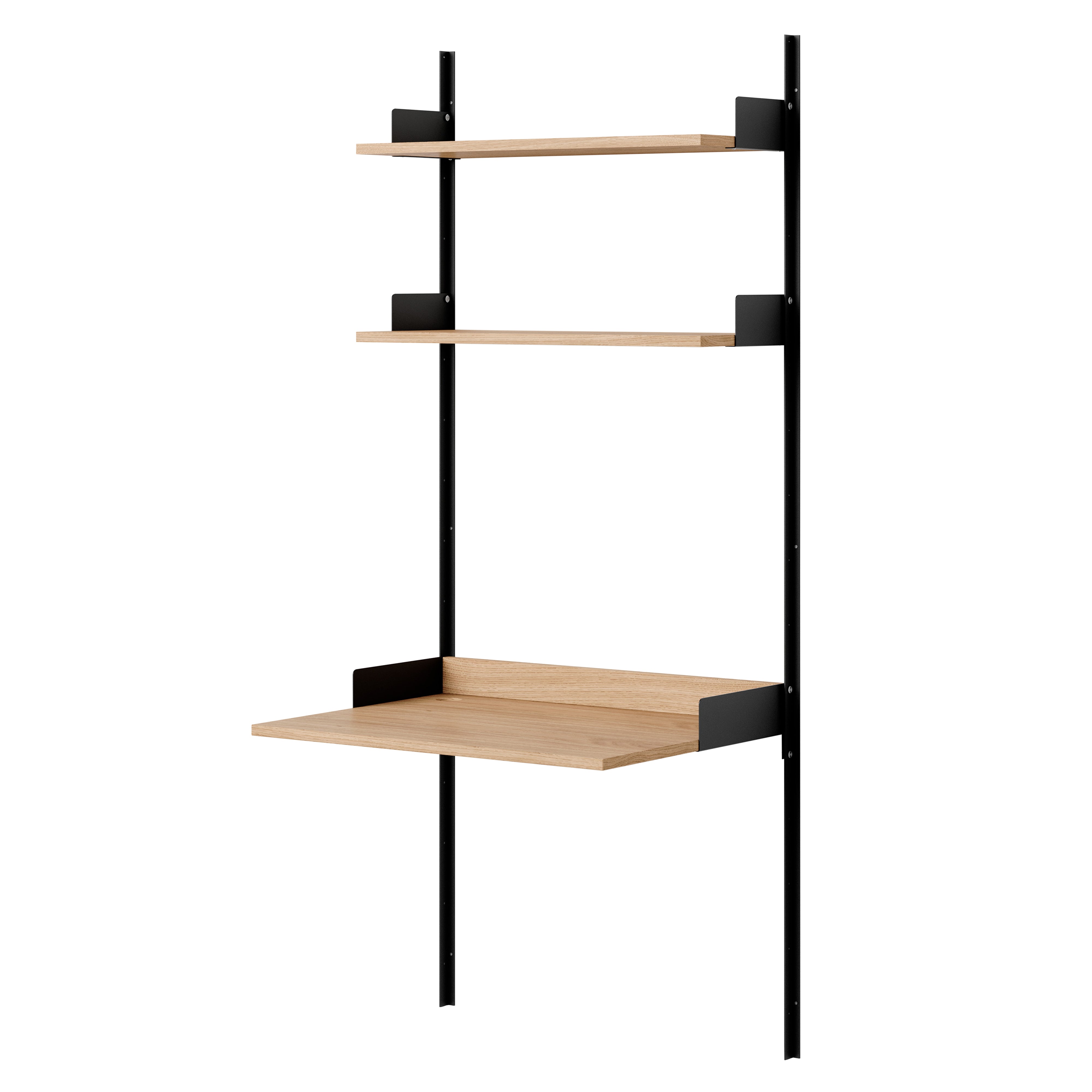 New Works Study Shelf: Oak + Black