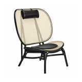 Nomad Chair: Upholstered + Stocked: Black Aniline Leather