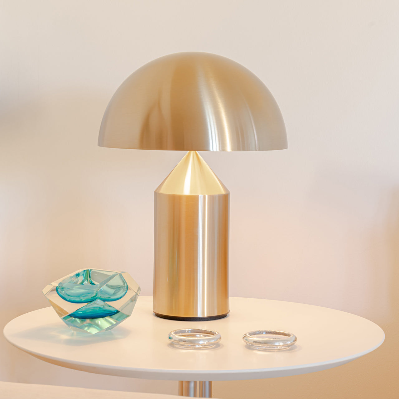 Atollo Table Lamp: Metal