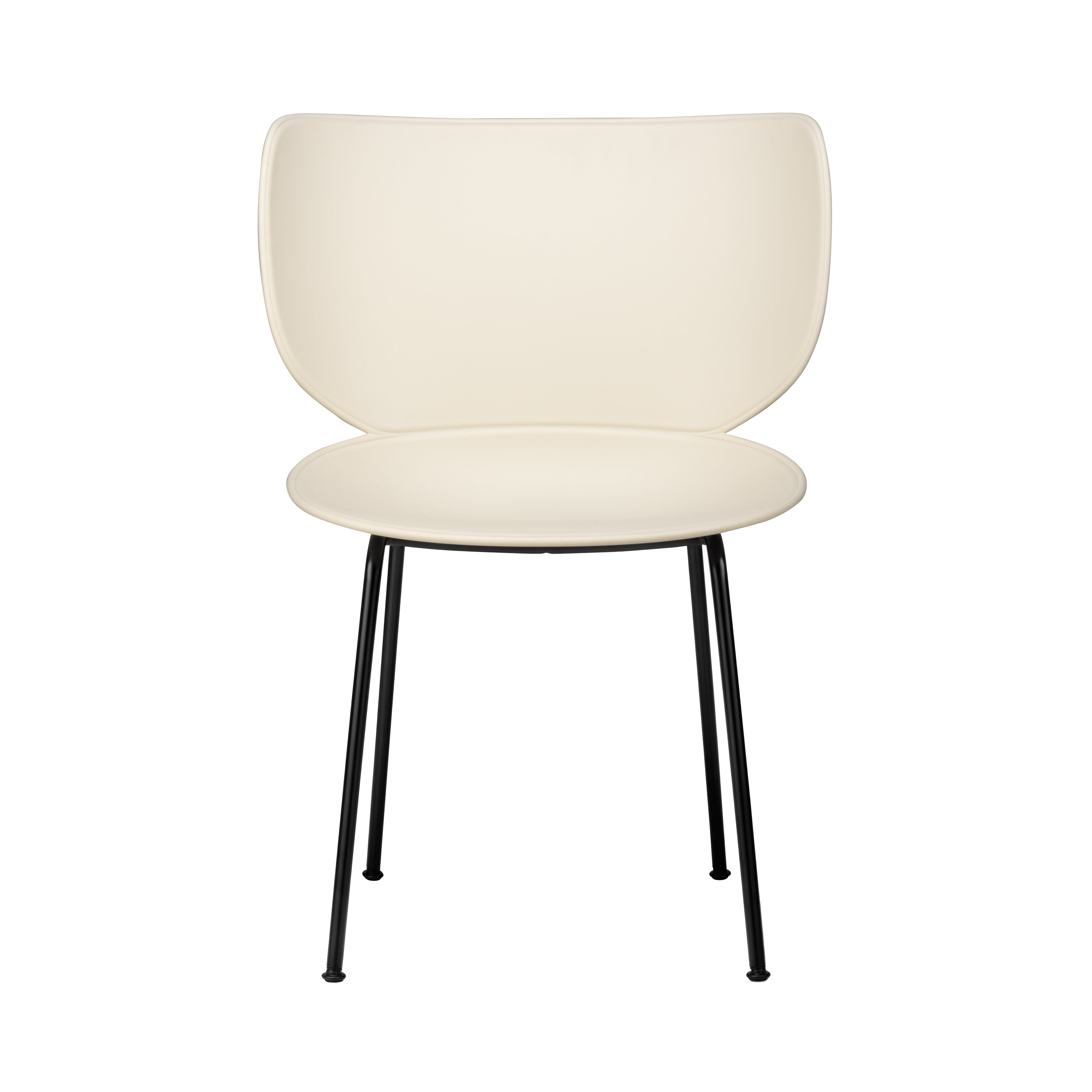 Hana Chair: Set + Black + Oyster White