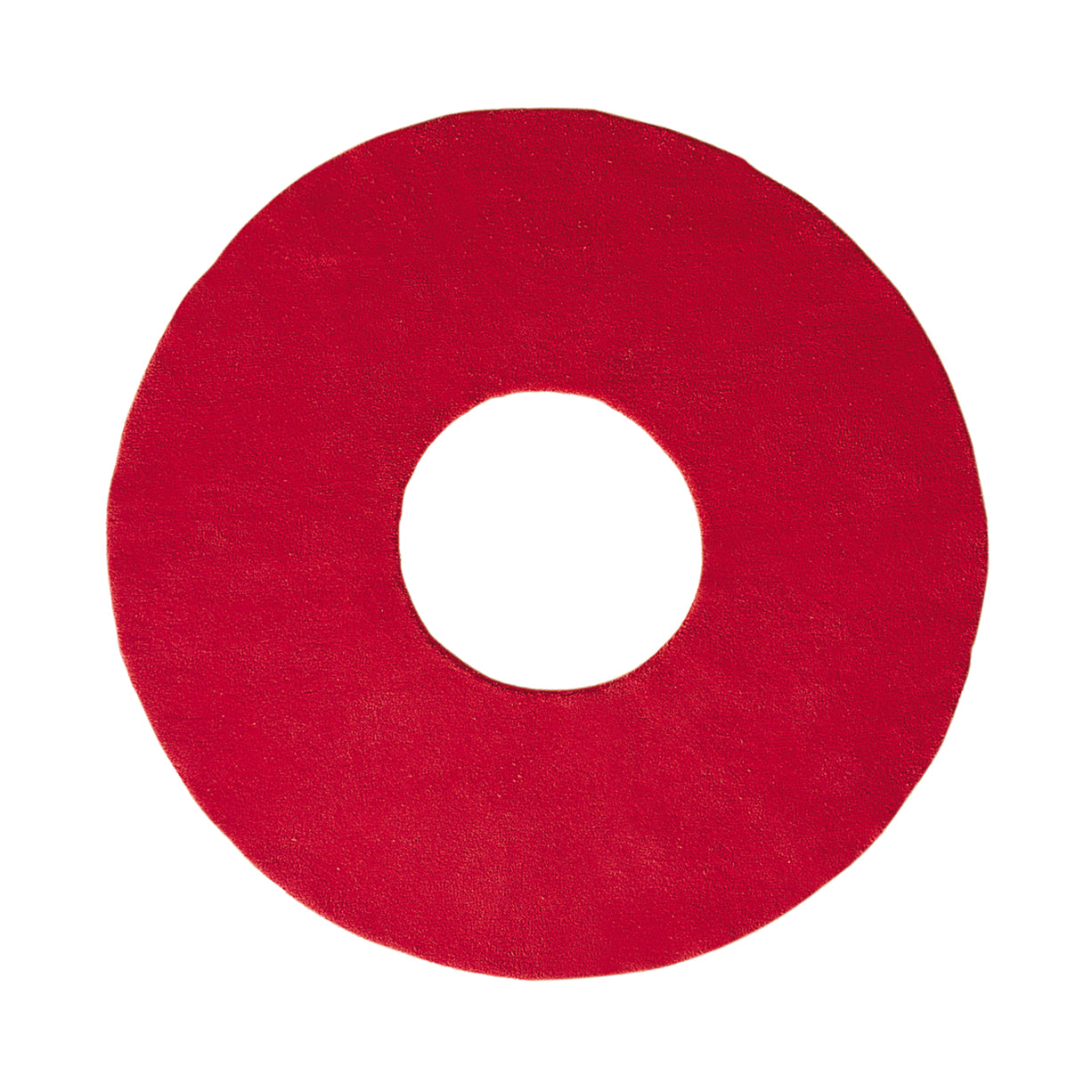 O Hand Tufted Rug: Small + Red