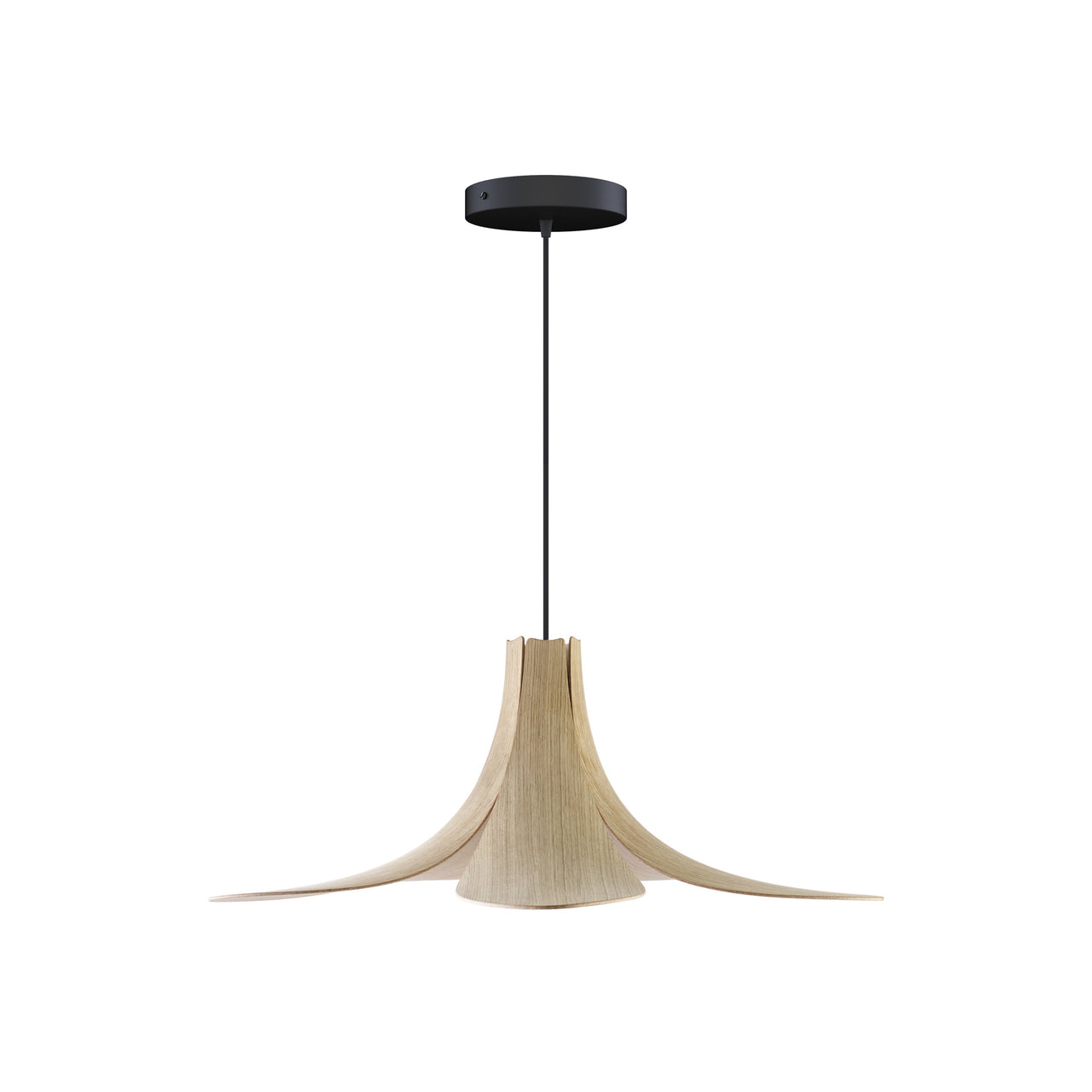 Jazz Pendant: Oak + Black + Canopy