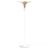 Jazz Champagne Floor Lamp: Oak + White