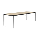 Base Table: Large + Lacquered Oak Veneer + Plywood Edge + Black