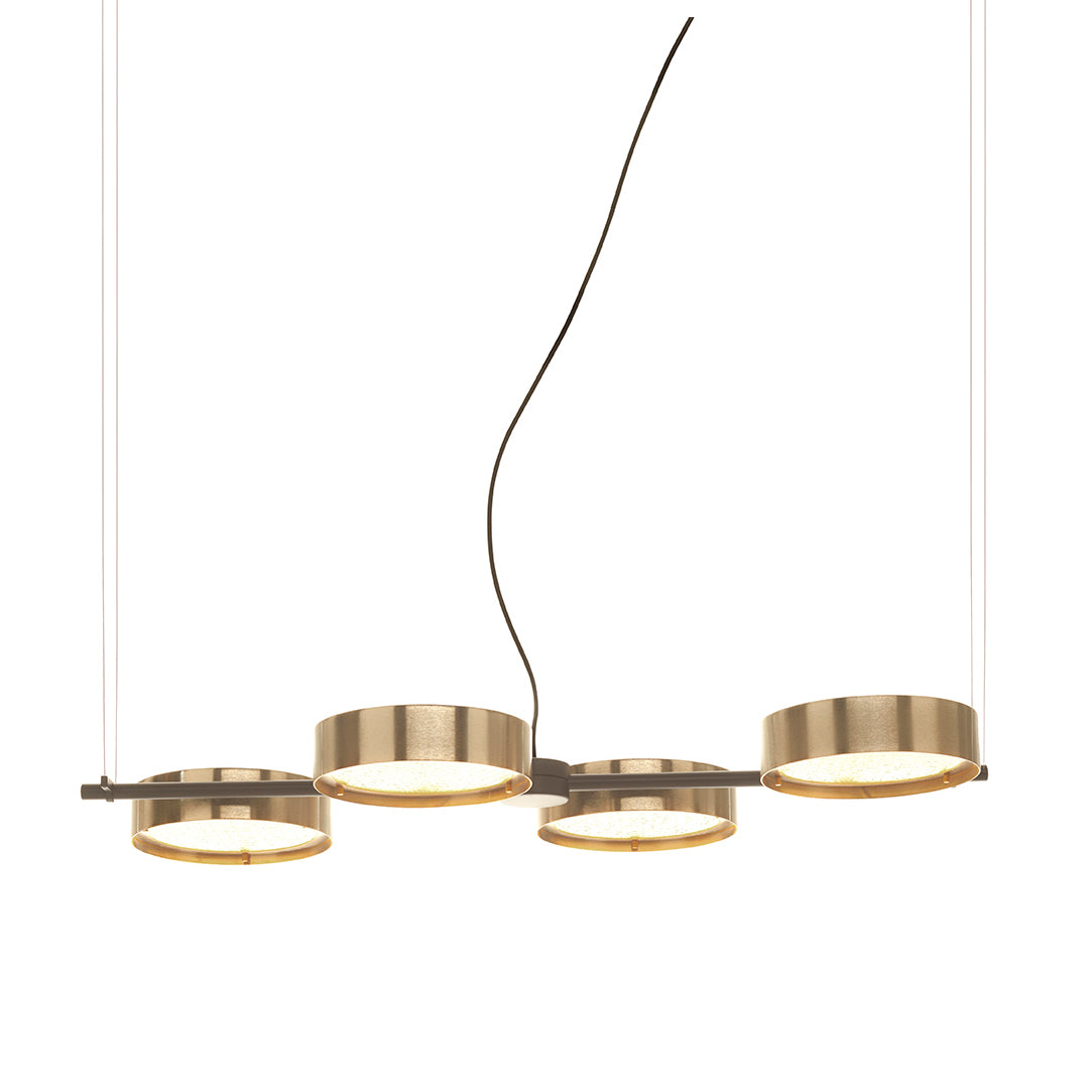 Berlin Suspension Light: Anodized Brass