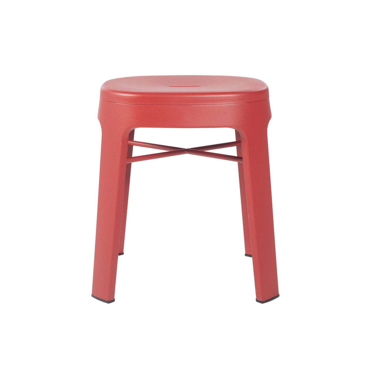 Ombra Stool: Stacking + Red