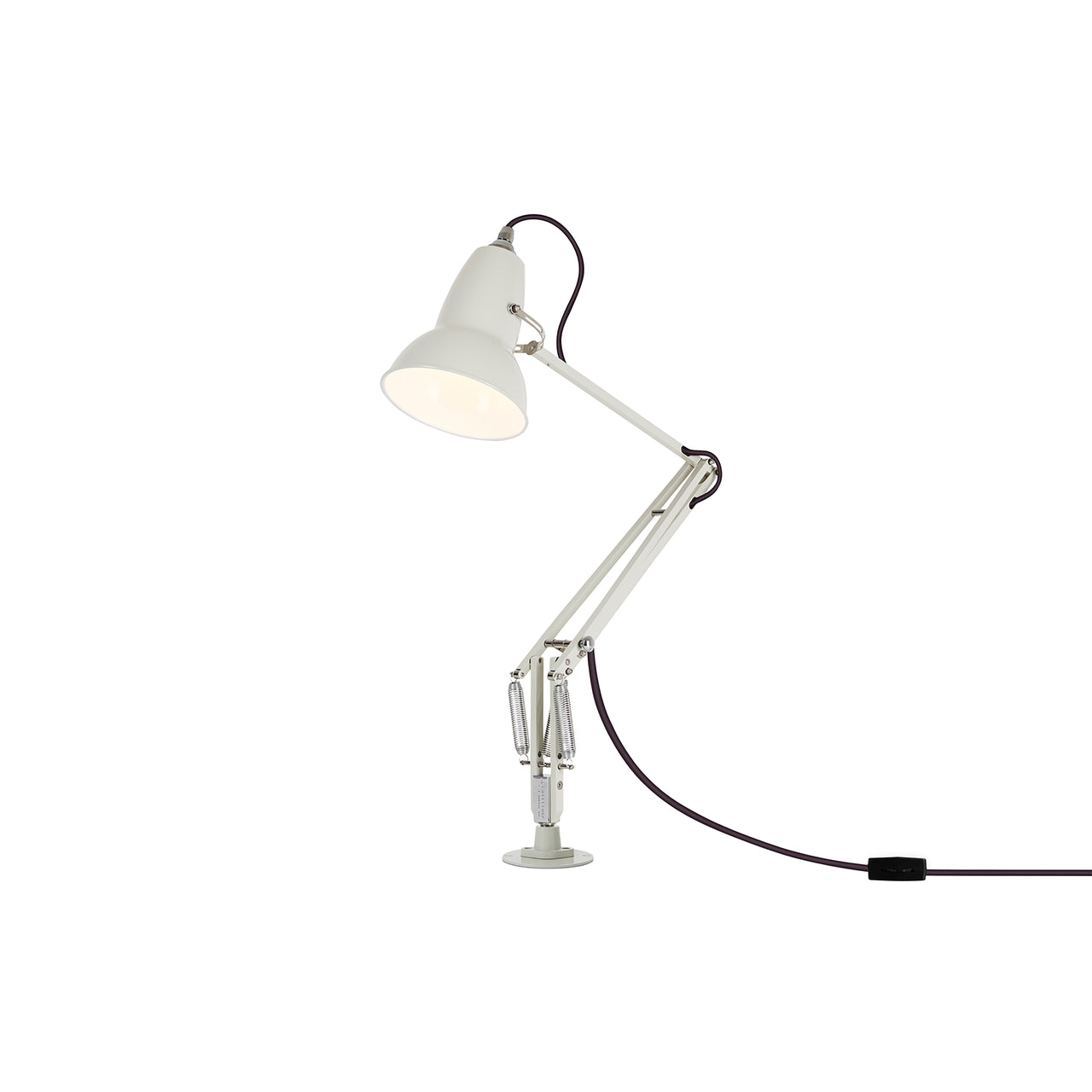 Original 1227 Desk Lamp with Insert: Linen White