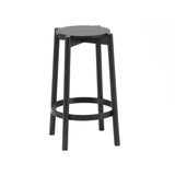 Castor Bar + Counter Stool: Counter + Black Oak