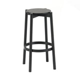 Castor Bar + Counter Stool: Bar + Black Oak