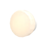 Pastille IP65 Wall Lamp: Collar + Faceted + Matte White