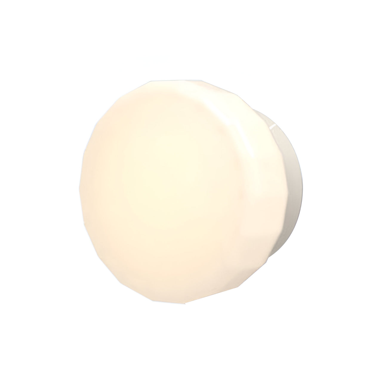 Pastille IP65 Wall Lamp: Collar + Faceted + Silk Grey