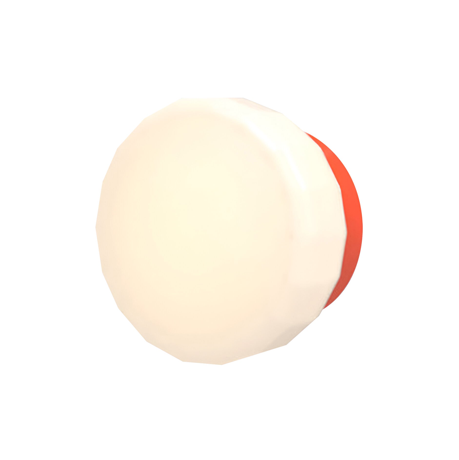 Pastille Wall Lamp: Collar + Faceted + Vermillion