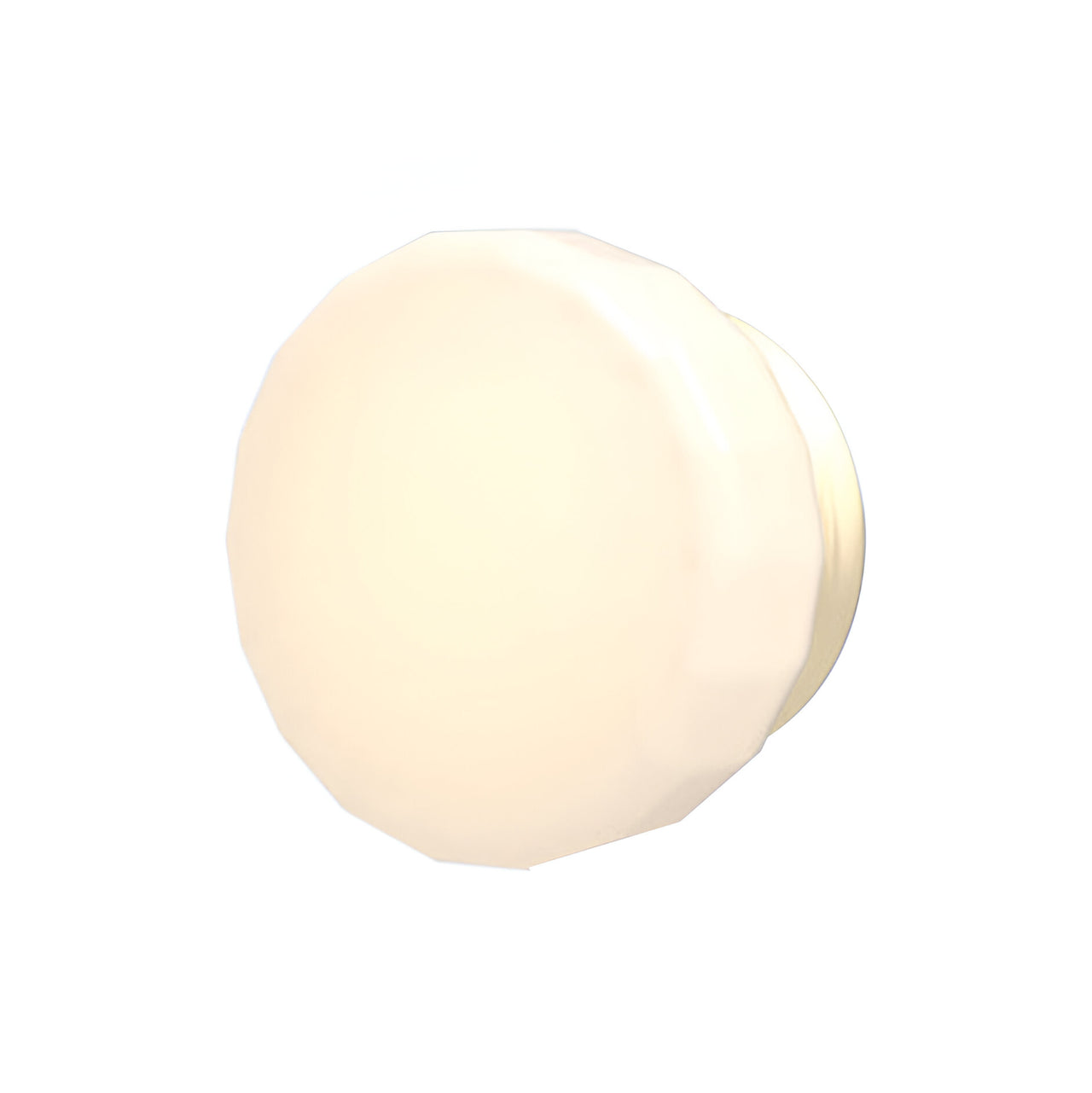 Pastille IP65 Wall Lamp: Collar + Faceted + Satin Brass