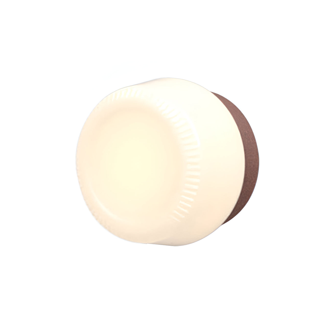 Pastille IP65 Wall Lamp: Collar + Ribbed + Matte Black