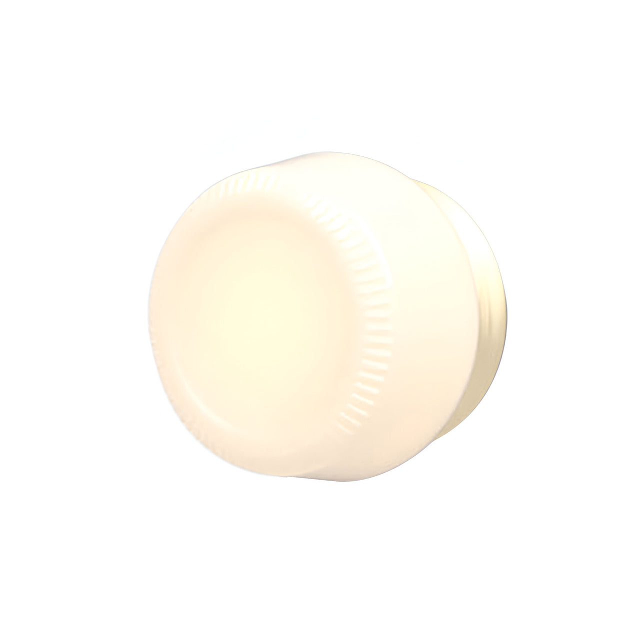 Pastille IP65 Wall Lamp: Collar + Ribbed + Satin Brass