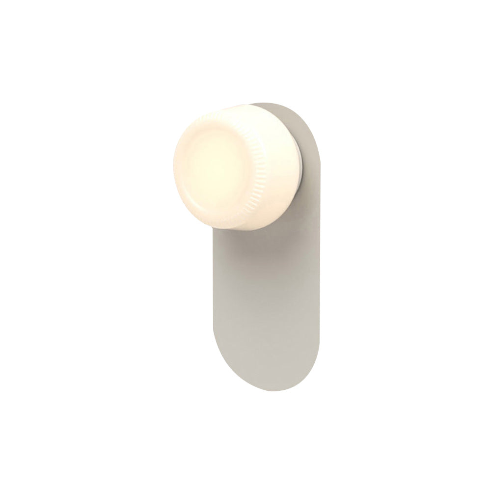 Pastille Wall Lamp: Wayfind + Ribbed + Silk Grey