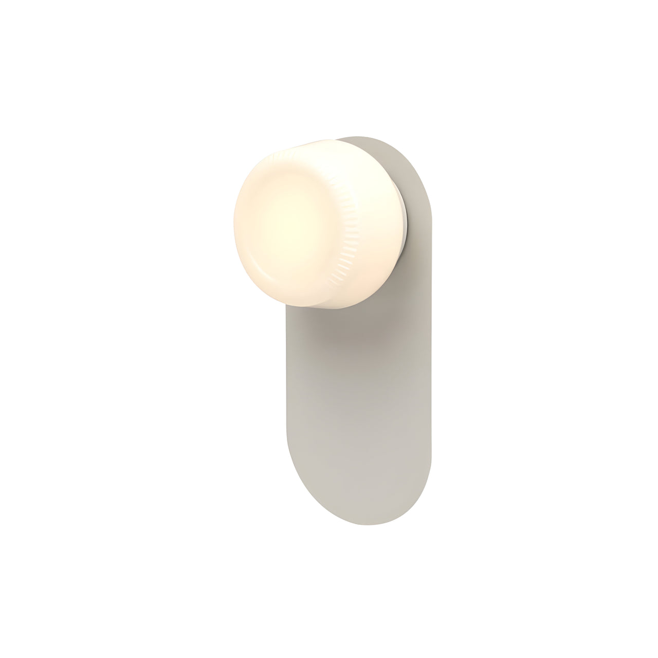 Pastille Wall Lamp: Wayfind + Ribbed + Silk Grey