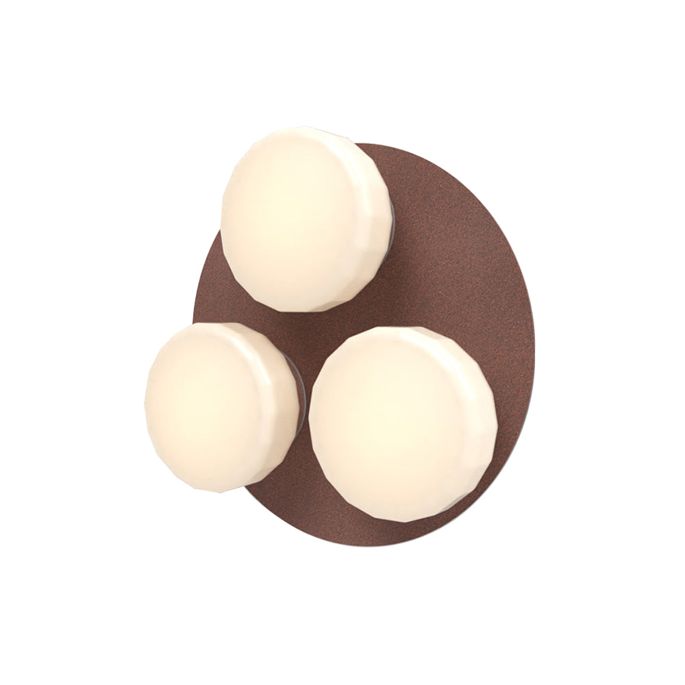 Pastille 3 IP65 Wall Lamp: 3 Cluster + Faceted + Breccia