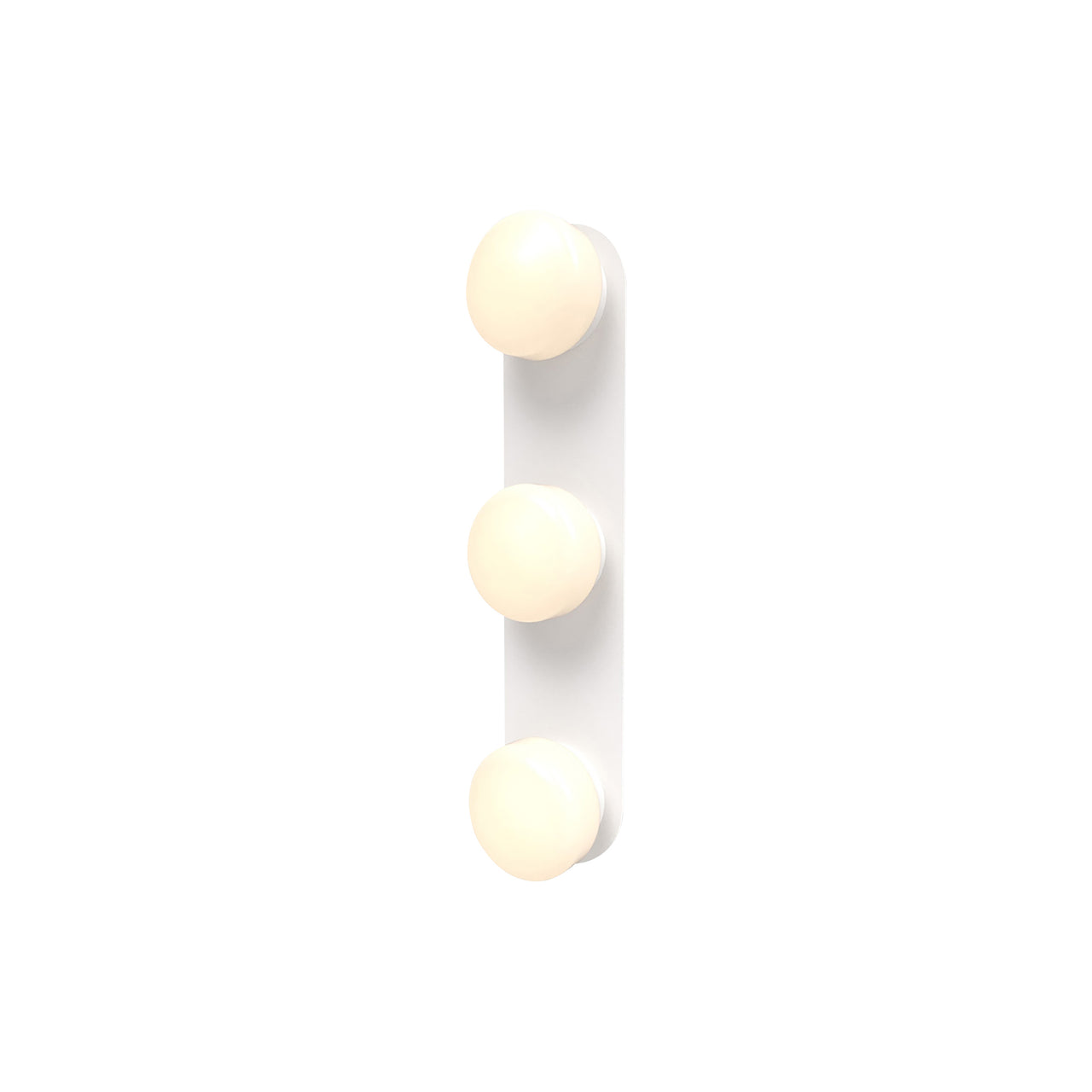 Pastille 3 IP65 Wall Lamp: 3 Vanity + Droplet + Matte White