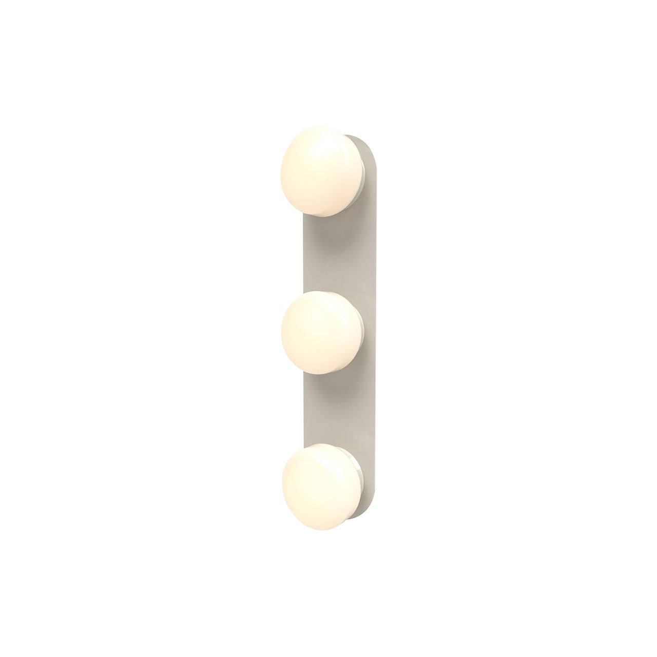 Pastille 3 IP65 Wall Lamp: 3 Vanity + Droplet + Silk Grey