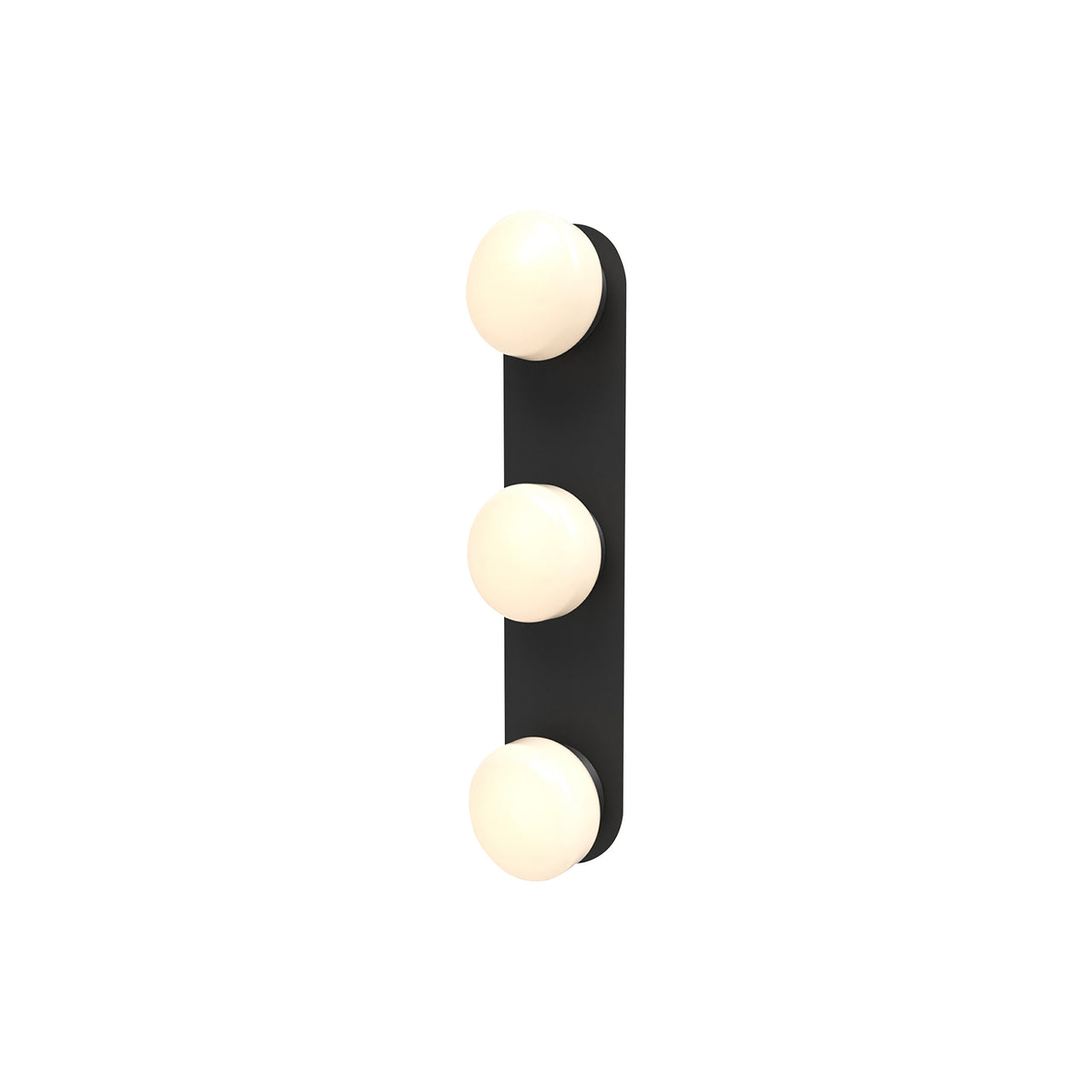 Pastille 3 IP65 Wall Lamp: 3 Vanity + Droplet + Matte Black