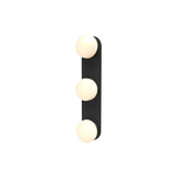 Pastille 3 IP65 Wall Lamp: 3 Vanity + Droplet + Matte Black