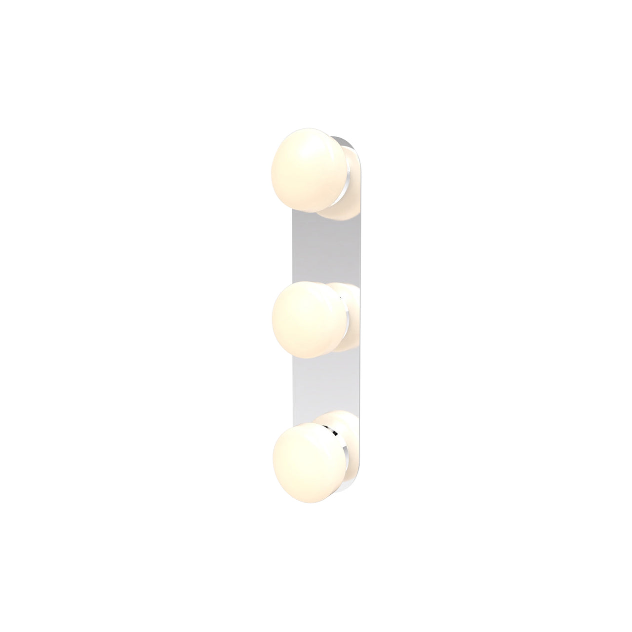 Pastille 3 Wall Lamp: 3 Vanity + Droplet + Polished Chrome
