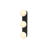 Pastille 3 IP65 Wall Lamp: 3 Vanity + Faceted + Matte Black