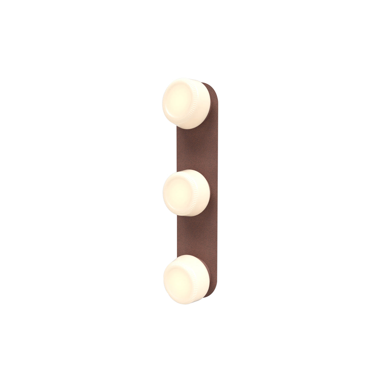 Pastille 3 Wall Lamp: 3 Vanity + Ribbed + Breccia