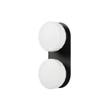 Pastille 2 IP65 Wall Lamp: Faceted + Matte Black