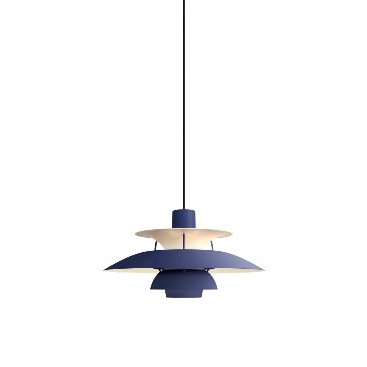 PH 5 Pendant: Monochrome Dusty Indigo + Black