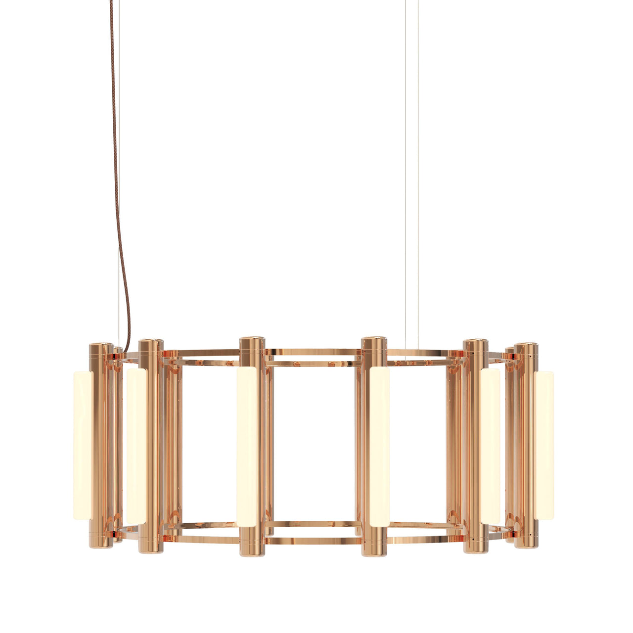 Pipeline 3 Chandelier: Copper