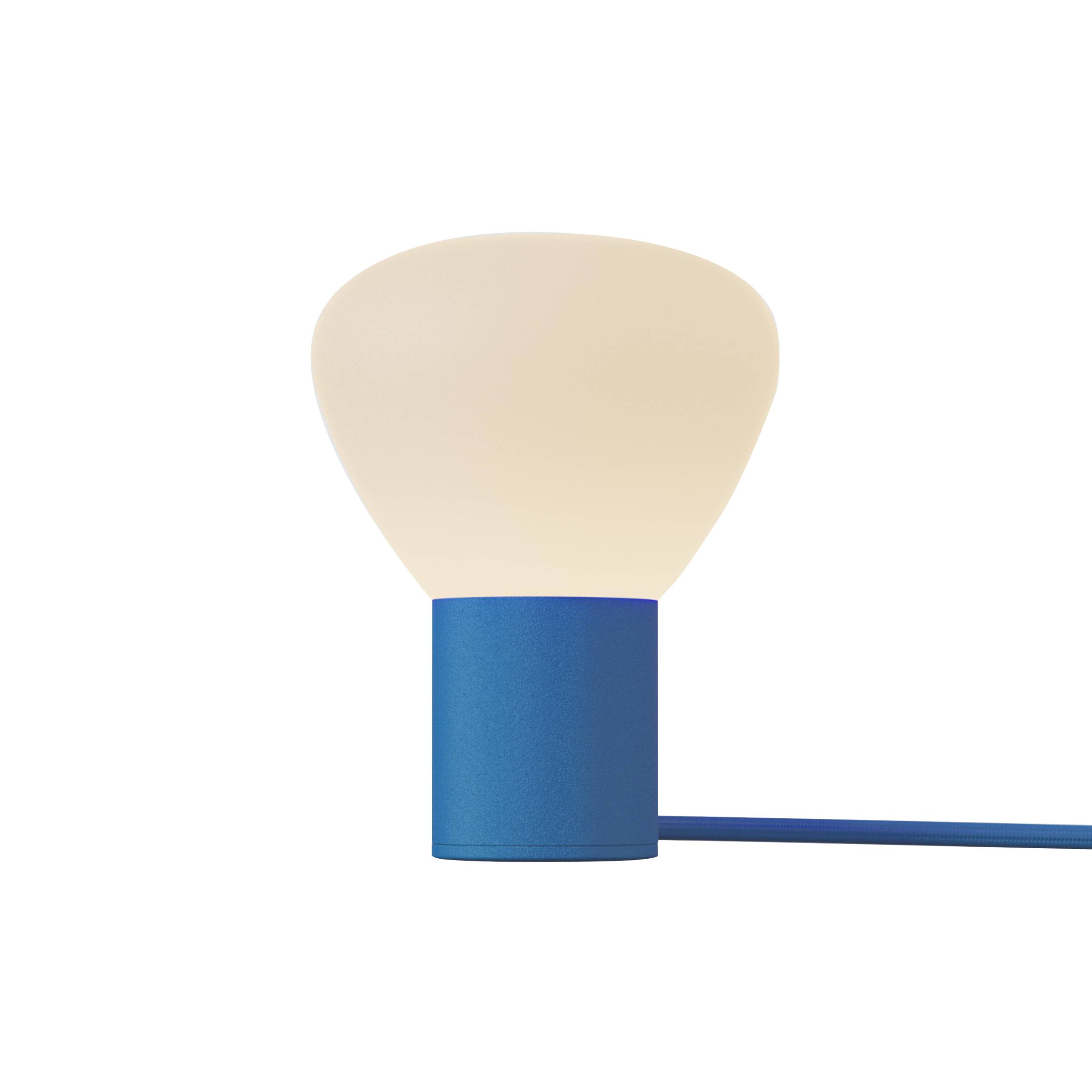Parc 01 Table Lamp: Handswitch + Blue + Blue