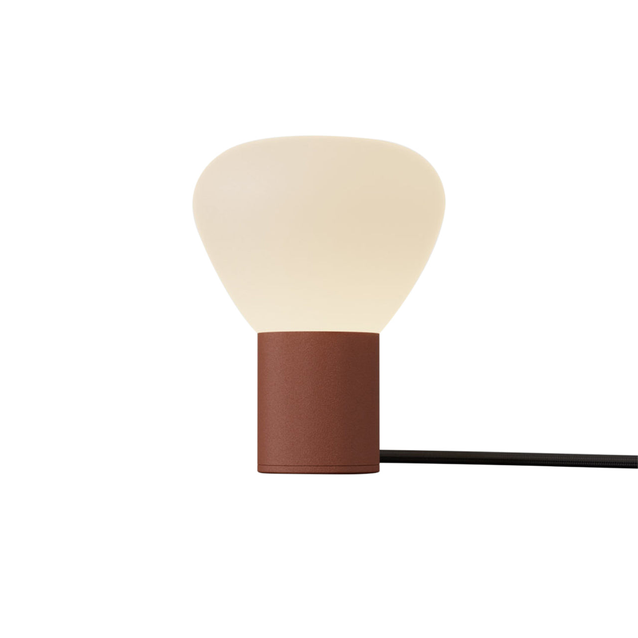 Parc 01 Table Lamp: Footswitch + Terracotta + Black