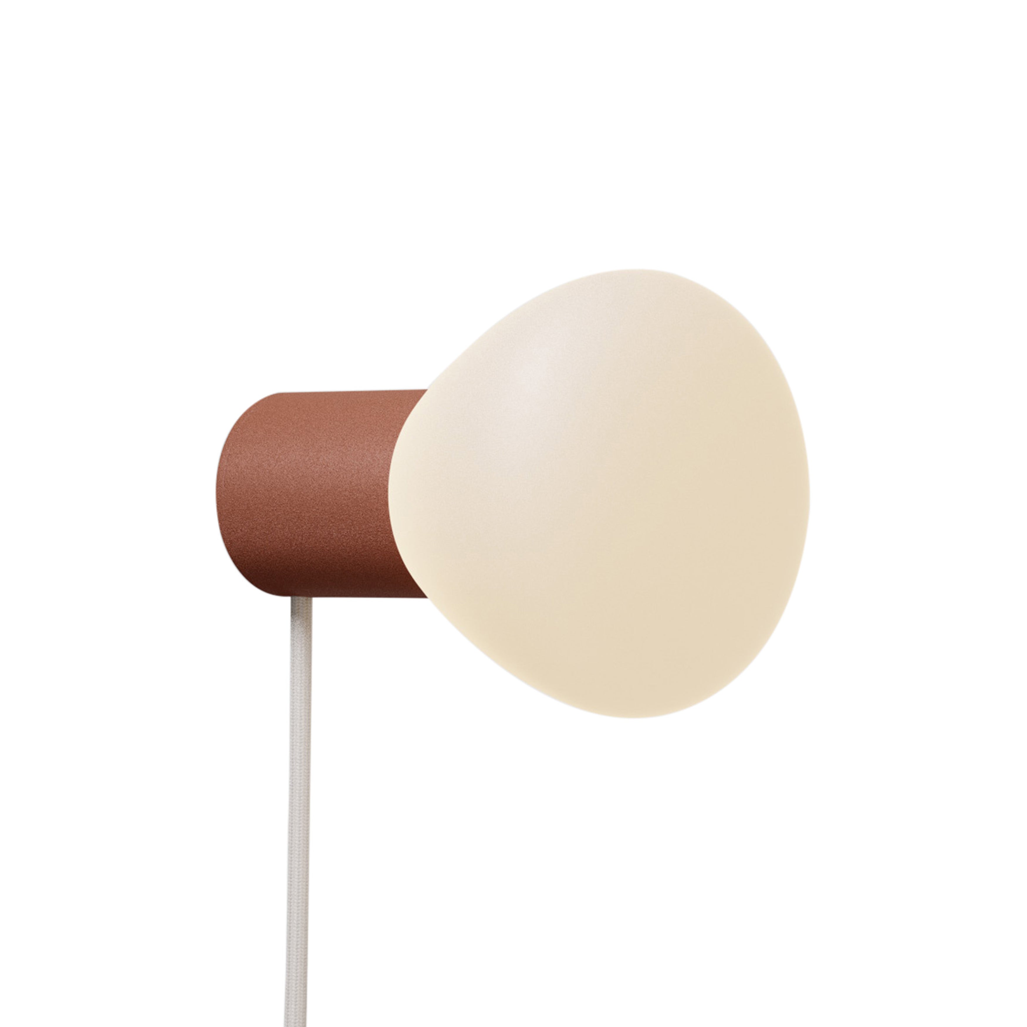Parc 01 Table Lamp: Handswitch + Terracotta + Beige