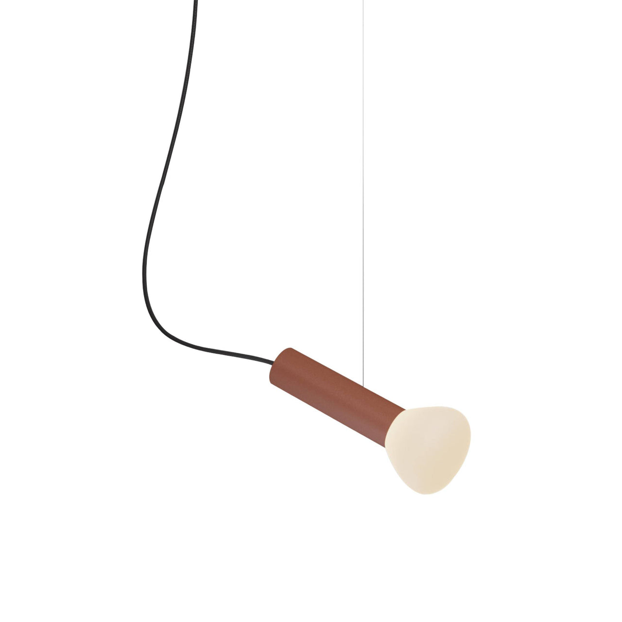 Parc 02 Pendant: with Anchor + Textured Terracotta + Black