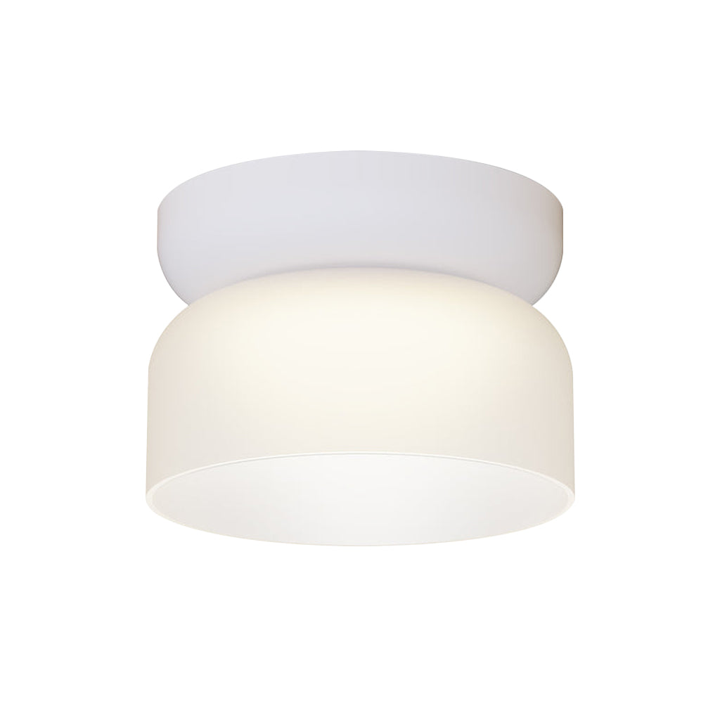 Totem Mini Flush Downlight: E + Etched White + White