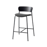 Pavilion Bar + Counter Chair Upholstered: AV10 + AV8 + Counter (AV8) + Black Lacquered Oak