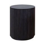 Petit Palais Side Table: High + Charcoal Stained + Charcoal Stained