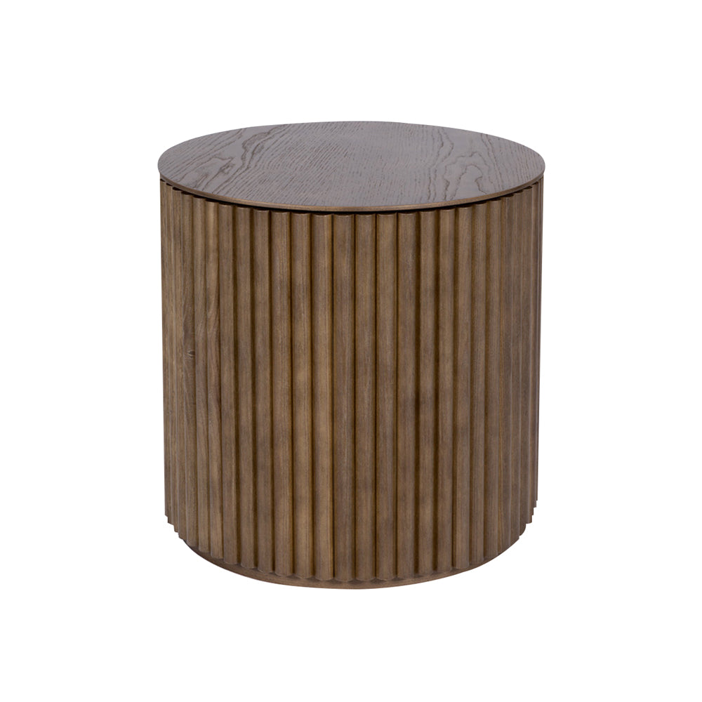 Petit Palais Side Table: Low + Chestnut Stained Ash + Chestnut Stained Ash