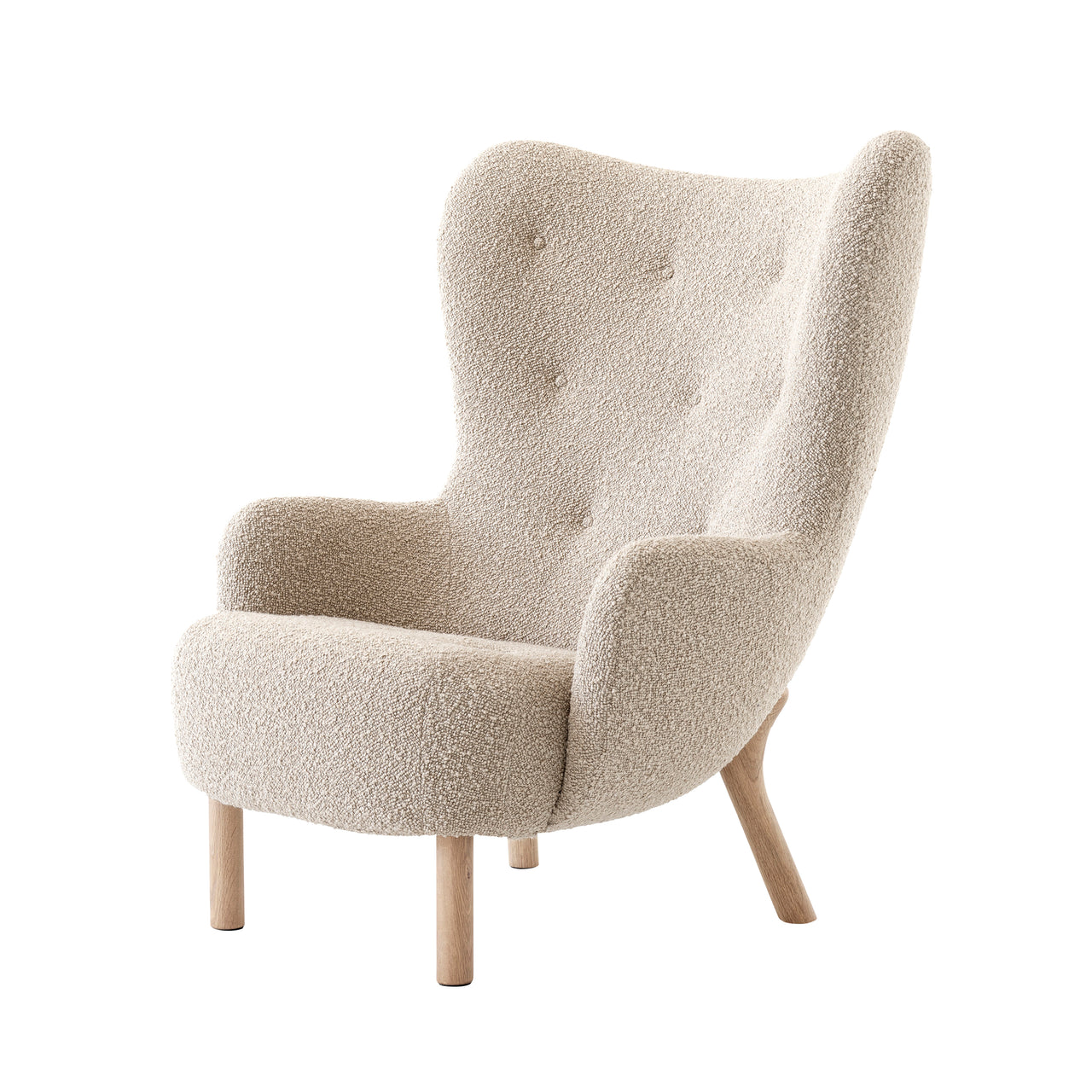 Petra Lounge Chair VB3: Oiled Oak + Karakorum 003