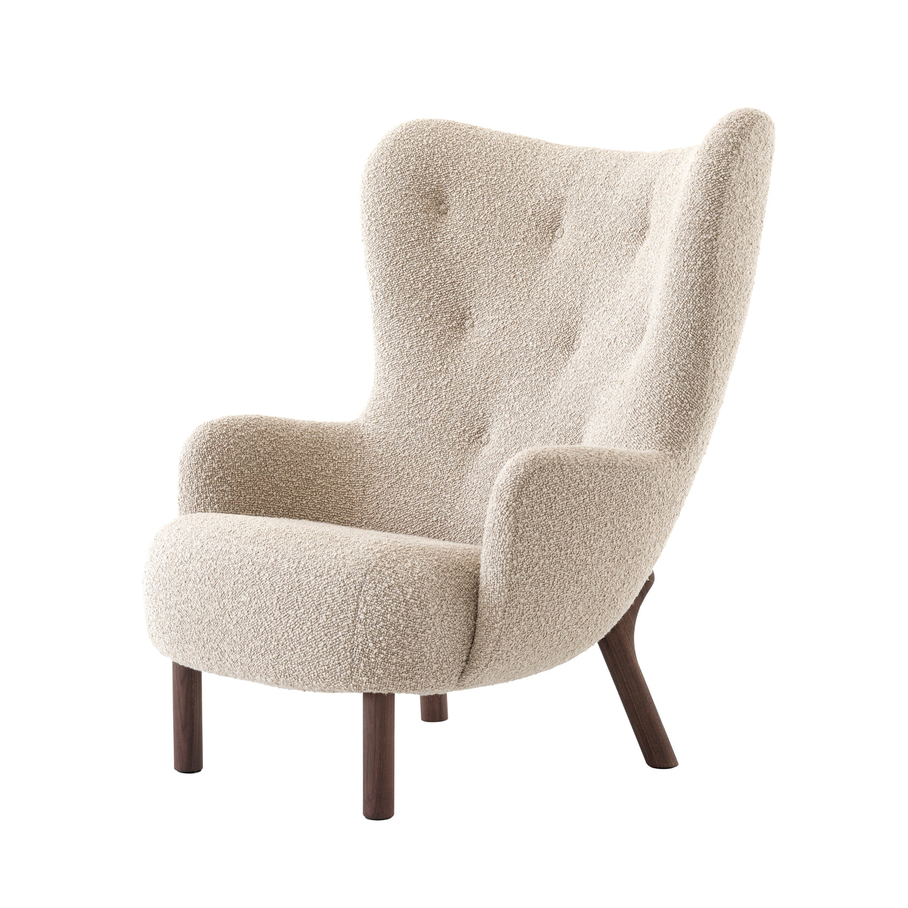 Petra Lounge Chair VB3: Oiled Walnut + Karakorum 003