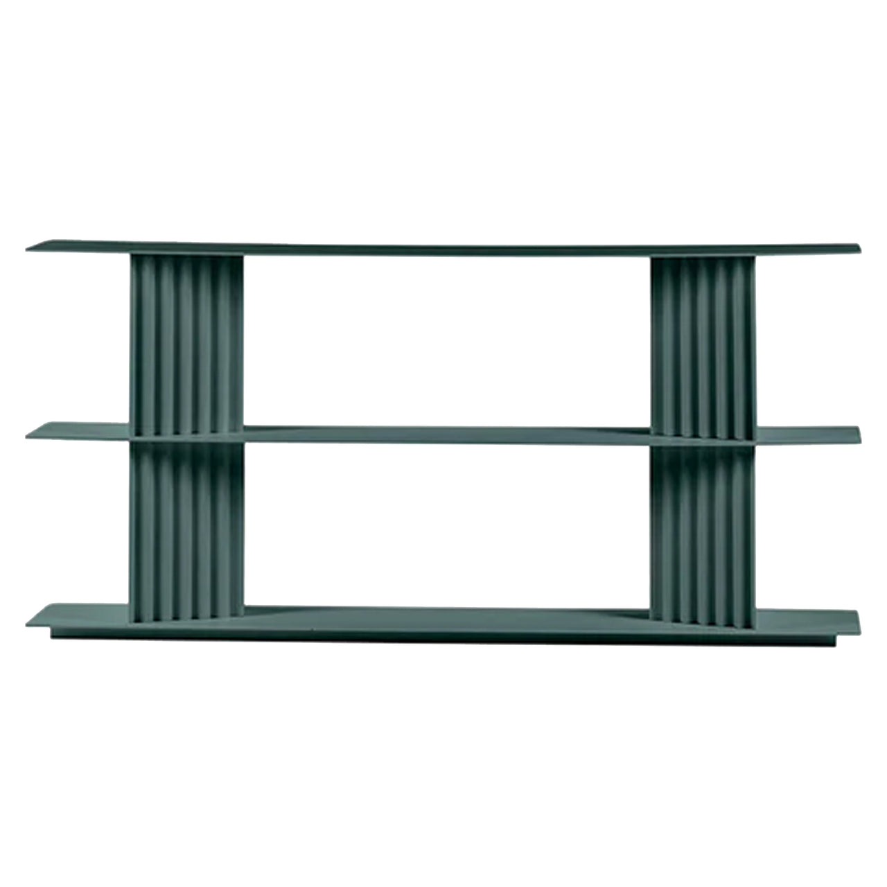 Plec Shelving: Small + Low + Nordic Green
